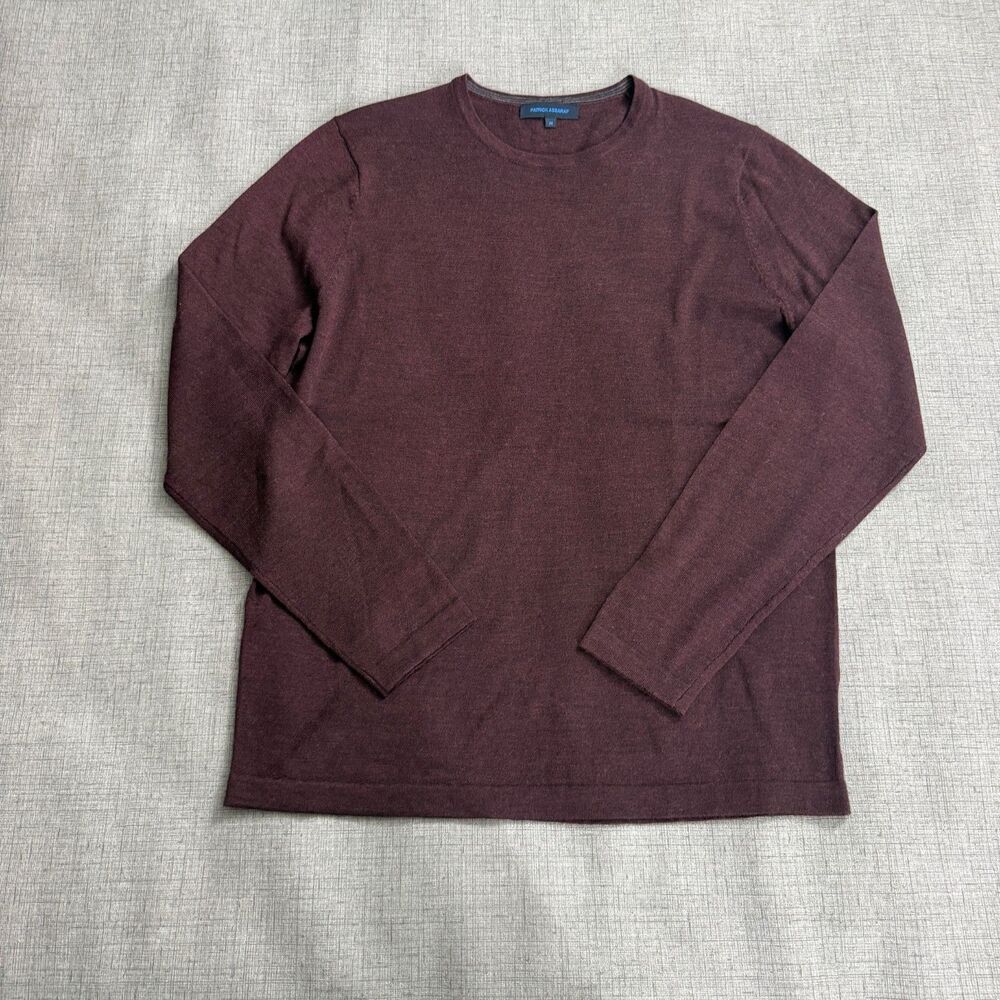 Patrick Assaraf Sweater Men's M 100% Extrafine Merino Wool Knitwear Pullover